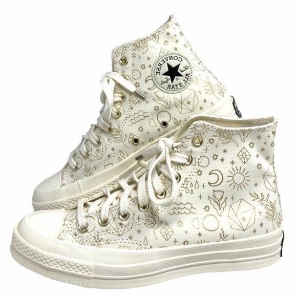 Converse Shoes - Converse Chuck 70 Shoes Casual Canvas Egret High Top A02207C Sneakers Size Women
